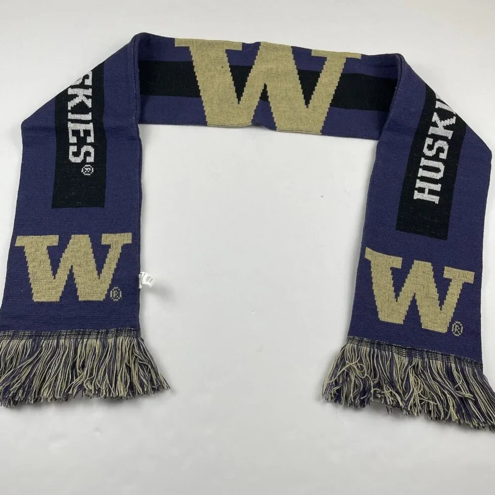 FOCO University Of Washington Huskies Scarf Fringe Knit License Collegiate